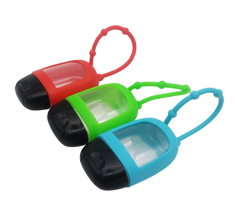 現貨30ml洗手液硅膠套 免洗手液便攜硅膠瓶套 卡通香水套批發